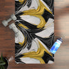 Black and Gold Abstract Pattern Yoga Mat